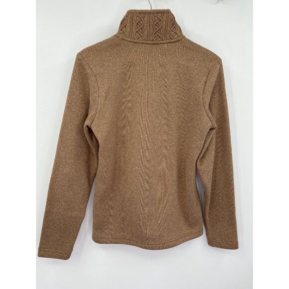 Merrell Select Regulate Mock Button Neck Sweater Tan Size Medium - Picture 6 of 6